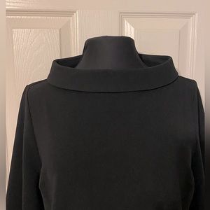 Boat neck black blouse